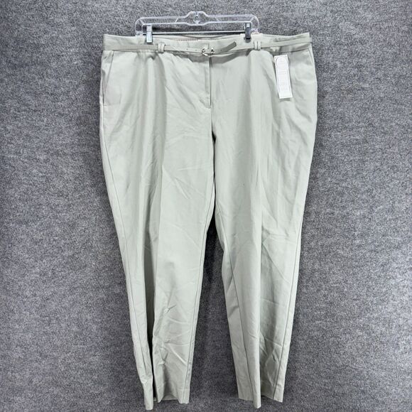 Charter Club Pants - New Charter Club Dress Pants Women 24W Plus Gray Pleated High Rise Slimming